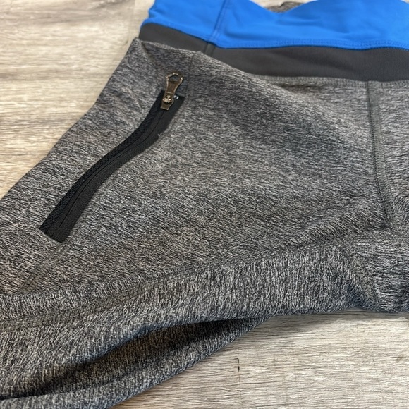 Lululemon Inspire Tight II (Mesh) Heathered Black/ Blue Size 4 pockets - Picture 8 of 13
